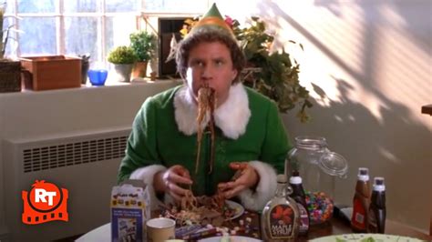 elf cereal scene|elf breakfast scene.